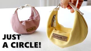 Just A Circle Makes This Cute Mini Bag Easy Sewing Tutorial
