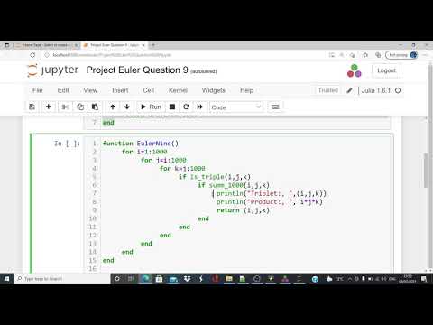 Julia Project Euler Question 9