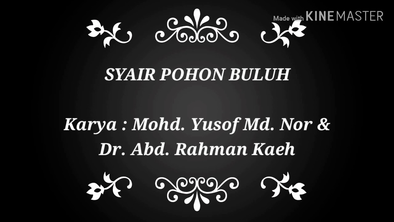 syair pohon buluh tingkatan 1