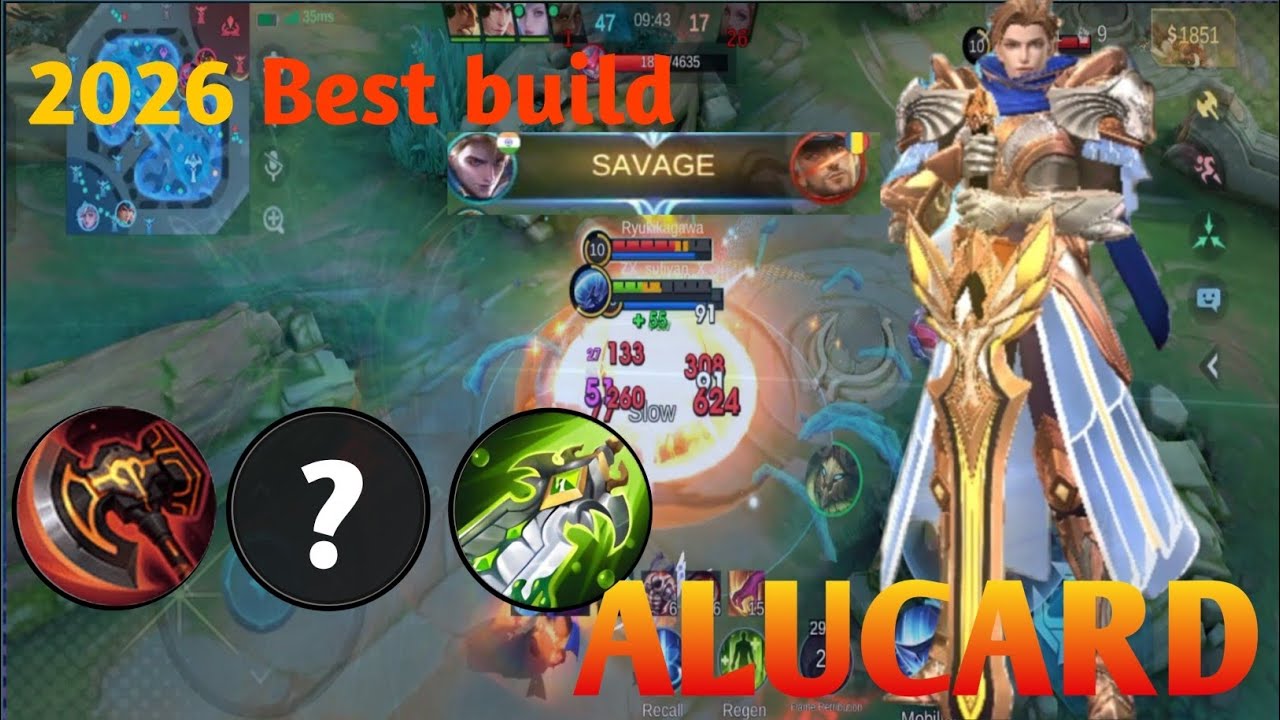  Alucard Best Build 2026 | 1 Savage + 26 Kills | Mobile Legends 🔥