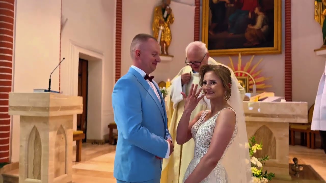 Reportaż ślubny Klaudii i Damiana 💍 | Kościół Św. Piotra i Pawła Police & Wesele w Hotelu Dobosz