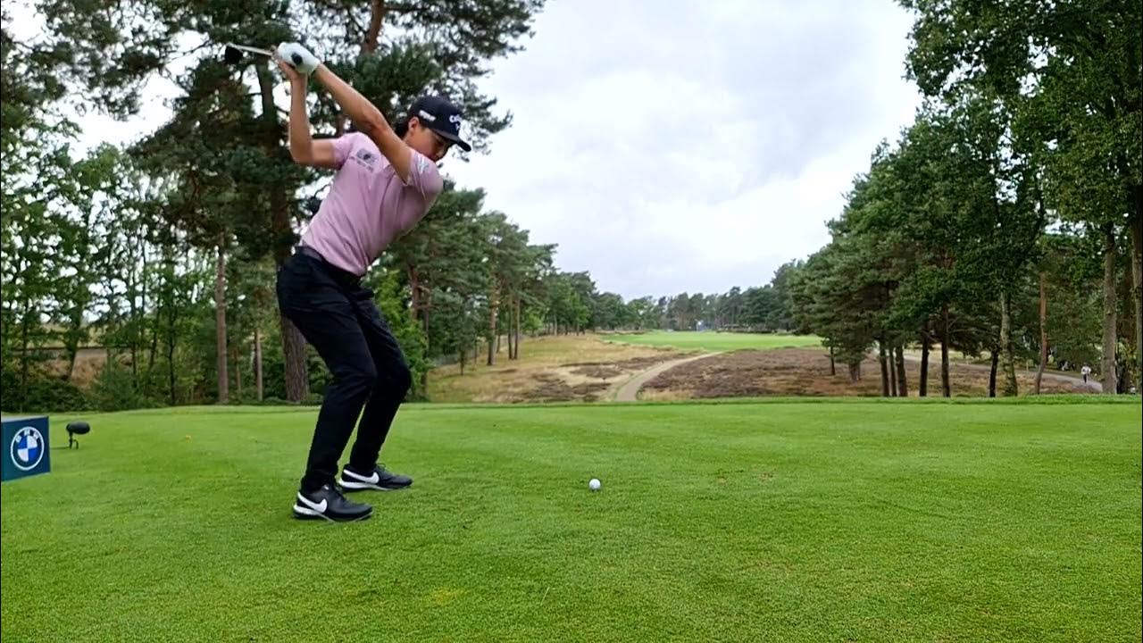 Down The Line Golf Swing Slow Motion 🇦🇺 Min Woo Lee 3 Wood Slow Motion - Down the line Golf Swing. BMW PGA