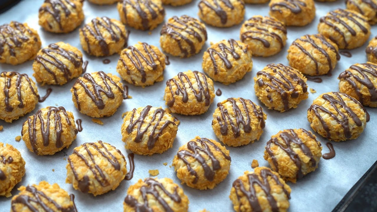 SEKALI OPEN PO LANGSUNG RAMAI YANG PESAN!! Resep Kue Kering Cornflakes Chocolate.