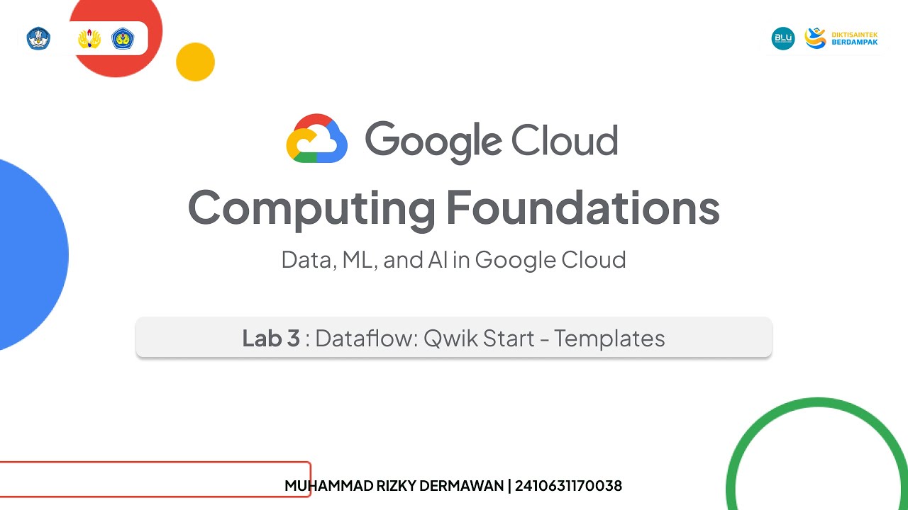 Lab 3 - Dataflow: Qwik Start - Templates | Google Cloud Computing ...