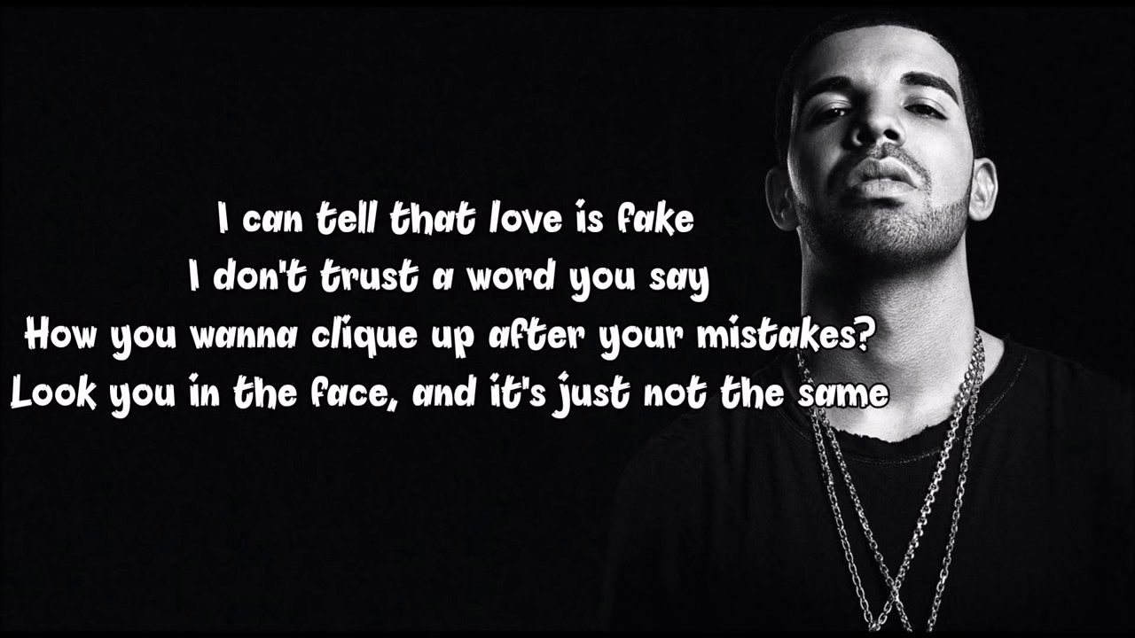 Drake Fake Love Lyrics by Travis Garland Music - YouTube