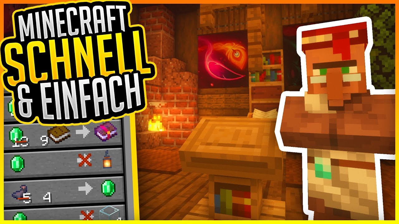 Handeln mit Dorfbewohnern! (Tutorial) Minecraft Schnell und Einfach #07 ...