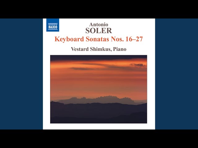 Soler - Sonate pour clavier R.355 (n°20) : Vestard Shimkus