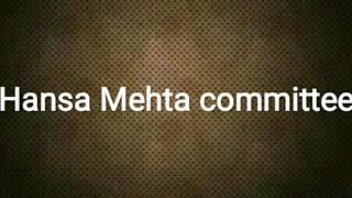 Hansa Mehta committee