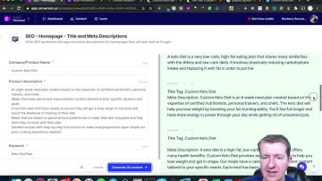 Jarvis.ai Crafting SEO Title & Meta Descriptions Your Homepage Using Conversion.ai
