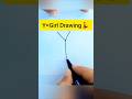 How to Draw Girl💃❣️|Easy Girl Drawing #girldrawing #art #easydrawing #shorts