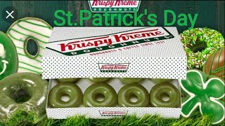 Krispy Kreme St. Patrick's Day Green Original Glazed Doughnuts