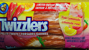 TWIZZLERS FILLED TWISTS PINK LEMONADE - UNBOXING & REVIEW |LIMITED EDITION!!!
