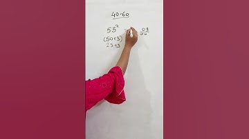 square tricks around 50 - from 40 to 60 #ytshorts #maths #mathseasychannel   #square #squaretrick