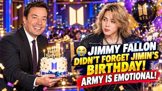 😭 JIMMY FALLON DIDN’T FORGET JIMIN’S BIRTHDAY! ARMY IS EMOTIONAL! Update