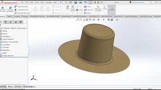 Solidworks Hat Design -Surface Modelling