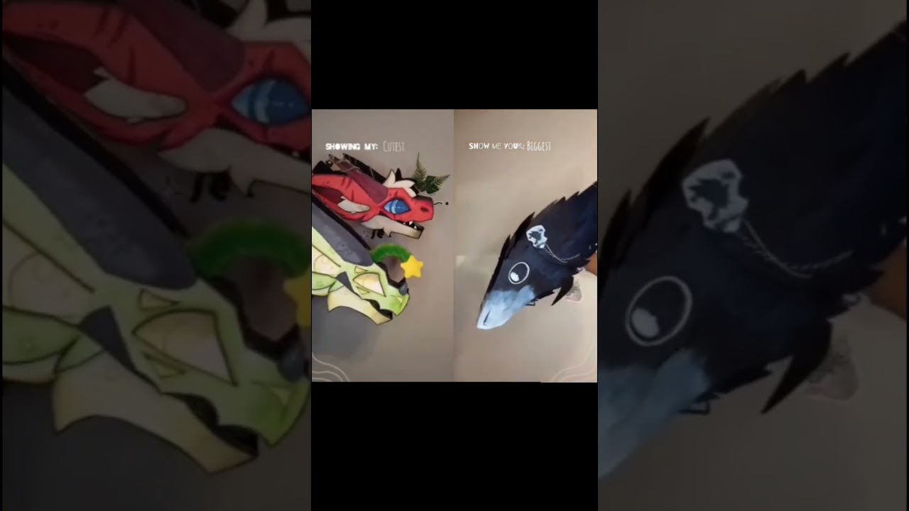 Duet With @Opal_Scaless!! :D // #dragonpuppet #papercraft #art #puppeteer #duet