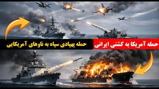 🚨 خبر فوری: حمله پهپادی سپاه به ناوهای آمریکا دقایقی پیش پایان آتش‌بس؟