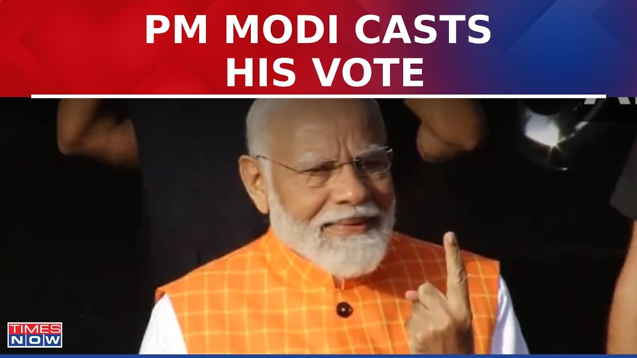 Prime Minister Narendra Modi Casts His Vote In Ahmedabad | WATCH | Lok ...