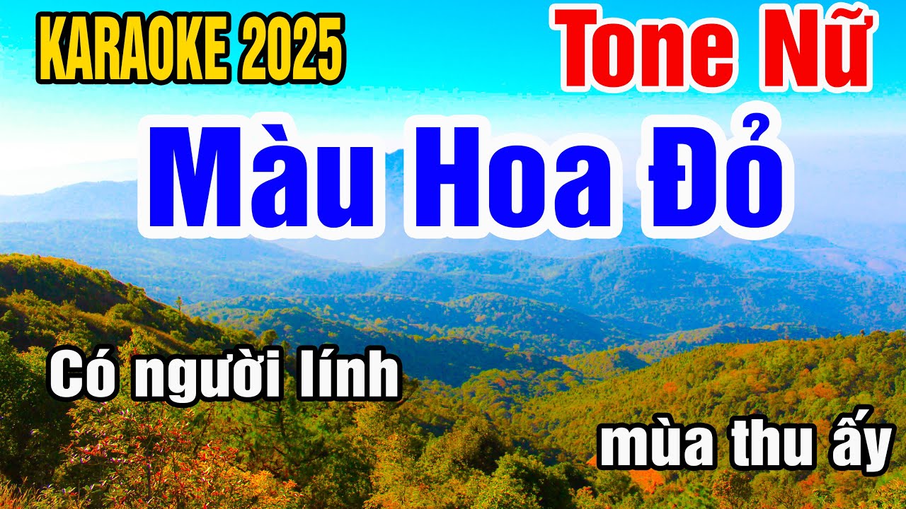 Karaoke Màu Hoa Đỏ Tone Nữ Nhạc Sống gia huy karaoke
