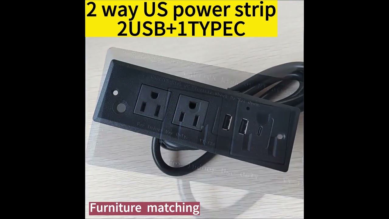 2USB+1TYPEC America power strip-socket Production-manufacturing manufacturer-equipment matching