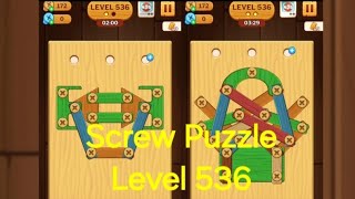 Screw Puzzle: Wood Nut & Bolt - Level 536