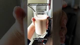 Strawberry banana milk shake 😋#milkshake #milkshakerecipe #healthyfood #healthyshakes #food