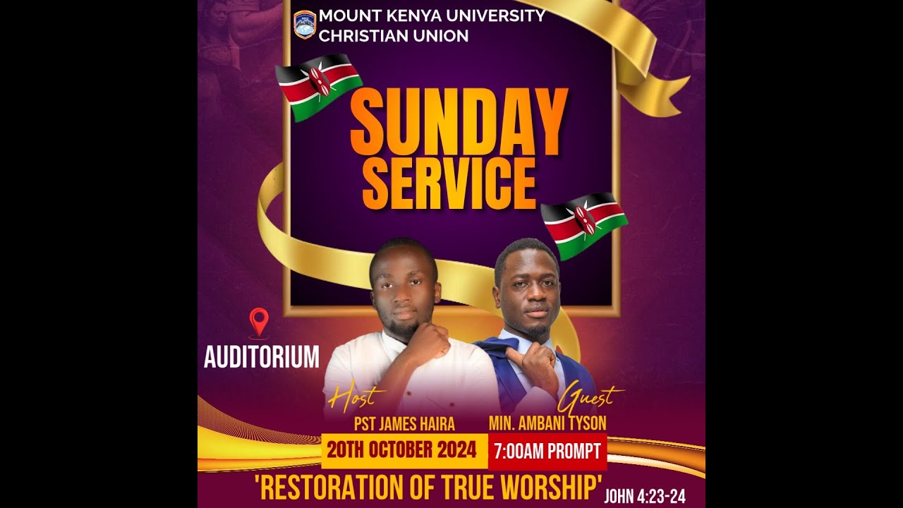 WELCOME TO OUR SUNDAY SERVICE - YouTube