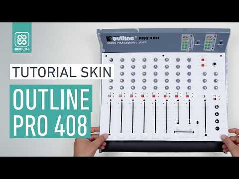 Outline PRO 408 White Skin - How to apply a dj mixer Skin Tutorial Doto Design
