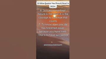 10 Wise Quotes You Should Read in 2024 #lifelessons #psychologyfacts #motivation #wisdom #mindset