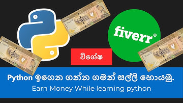 earn money while learning python - python sinhala tutorial