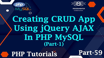 59 | Creating CRUD App Using jQuery AJAX In PHP MySQL | PHP CRUD | PHP Tutorial | Part-1 (Hindi/Urdu