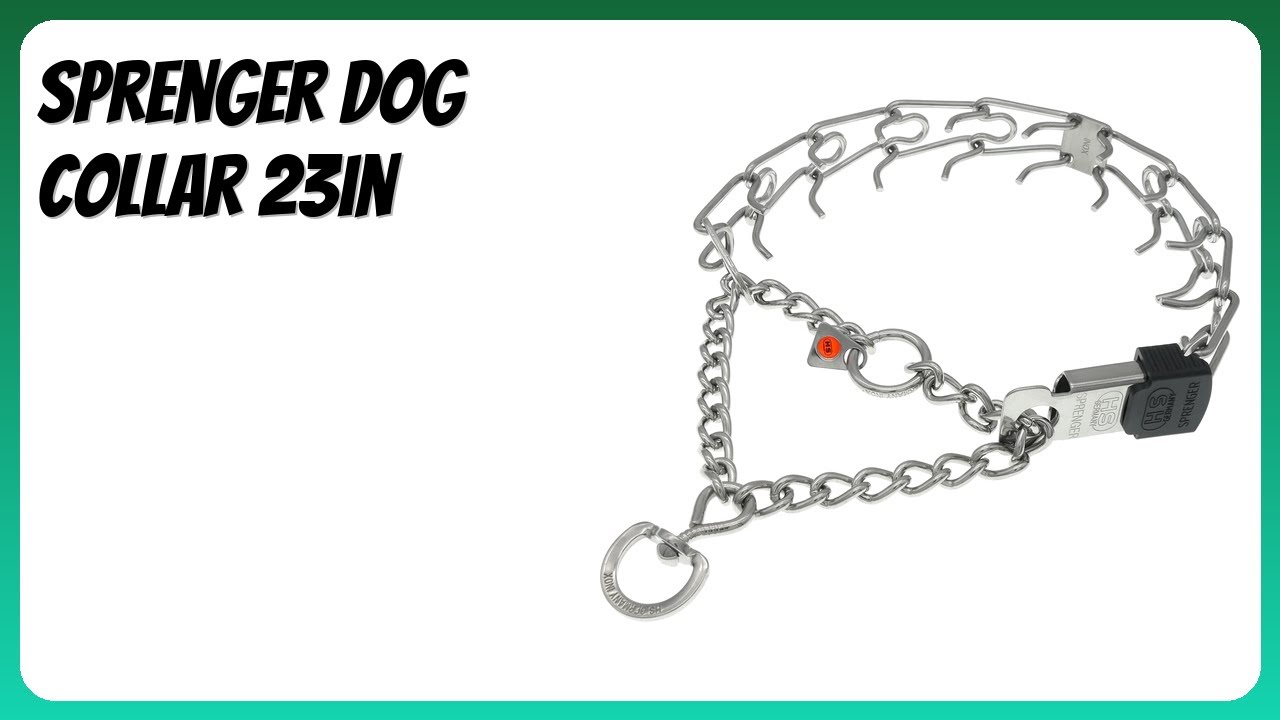 REVIEW (2026): Sprenger Dog Collar 23in. Features