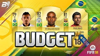 50K BUDGET BRAZIL SQUAD BUILDER! | FIFA 18 ULTIMATE TEAM