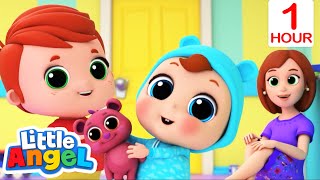 Baby Goes To The Daycare | Little Angel | Cartoons for Kids - Explore With Me!