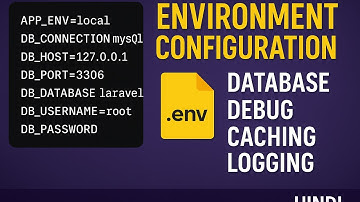 04 | Laravel .env File & Environment Configuration Explained | Database, Debug, Caching (Hindi)