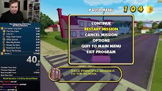 Simpsons: Hit &amp; Run All Story Missions Speedruns for 1:16