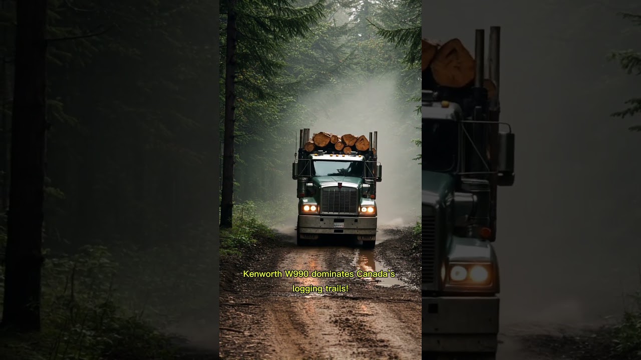Kenworth W990 – Heavy Logging in Canada’s Wild Forests! 