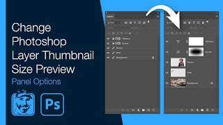 Change Photoshop Layer Thumbnail Size Preview (Panel Options)