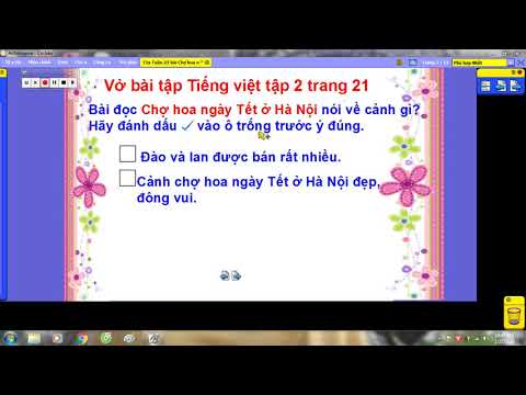 Tiếng Việt lớp 1 ( Chính tả) - Tuần 23- Chợ hoa ngày Tết ở Hà Nội.