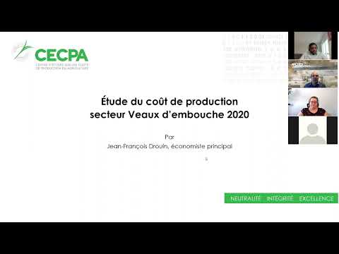 Webinaire - Nouveau modèle de coût de production du secteur Veau d&rsquo;embouche pour le programme ASRA