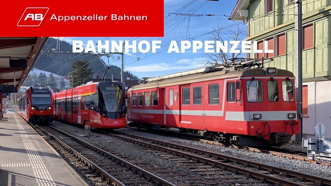 Züge beim Bahnhof Appenzell | Trains at Appenzell station (2020)