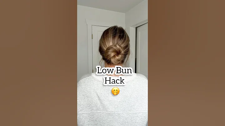 Low Messy Bun Hack #lowbun #messybun #hairhack #messybuntutorial