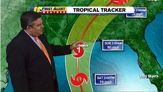 Tropical Storm Nate latest track 10/6/17 6 a.m.