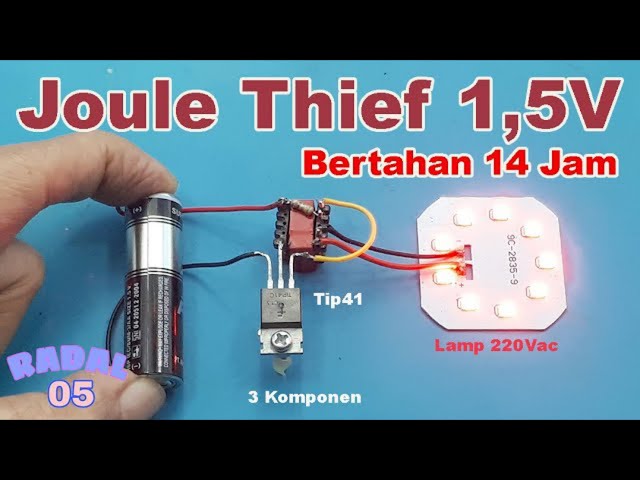 Joule Thief 1,5-3V to 220V Mini Inverter Bulb Led Barang Bekas charger class=
