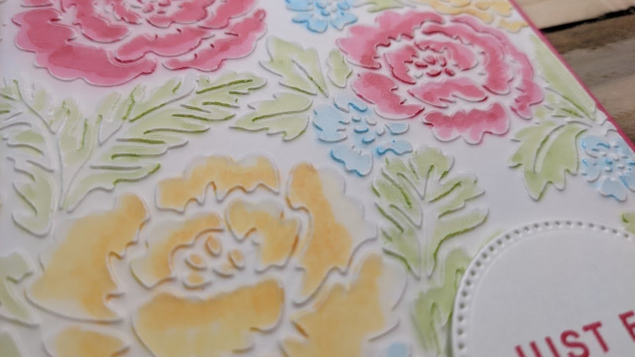 Technique week: getting the most out of your Embossing Folders - YouTube