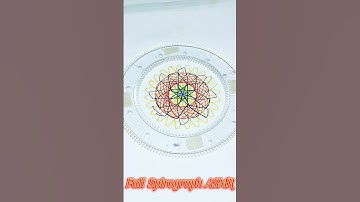 Beautiful Satisfying Spirograph ASMR #asmr #spirograph #art #asmrsounds #satisfying #relaxing #short