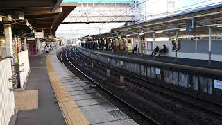 朝限定の特別通過 名鉄2201F+3151F笠松駅通過