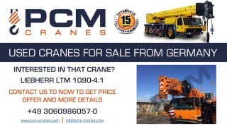 LIEBHERR LTM 1090 4 1 2014 SALE USED CRANE BUY LIEBHERR LTM 1090 4 1 VERKAUFEN K