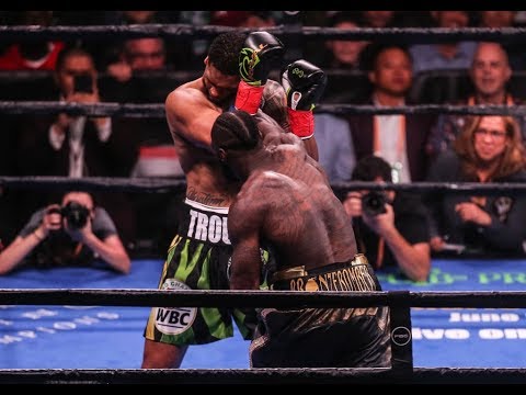 Deontay Wilder Vicious First Round Knock Out vs. Dominic Breazeale