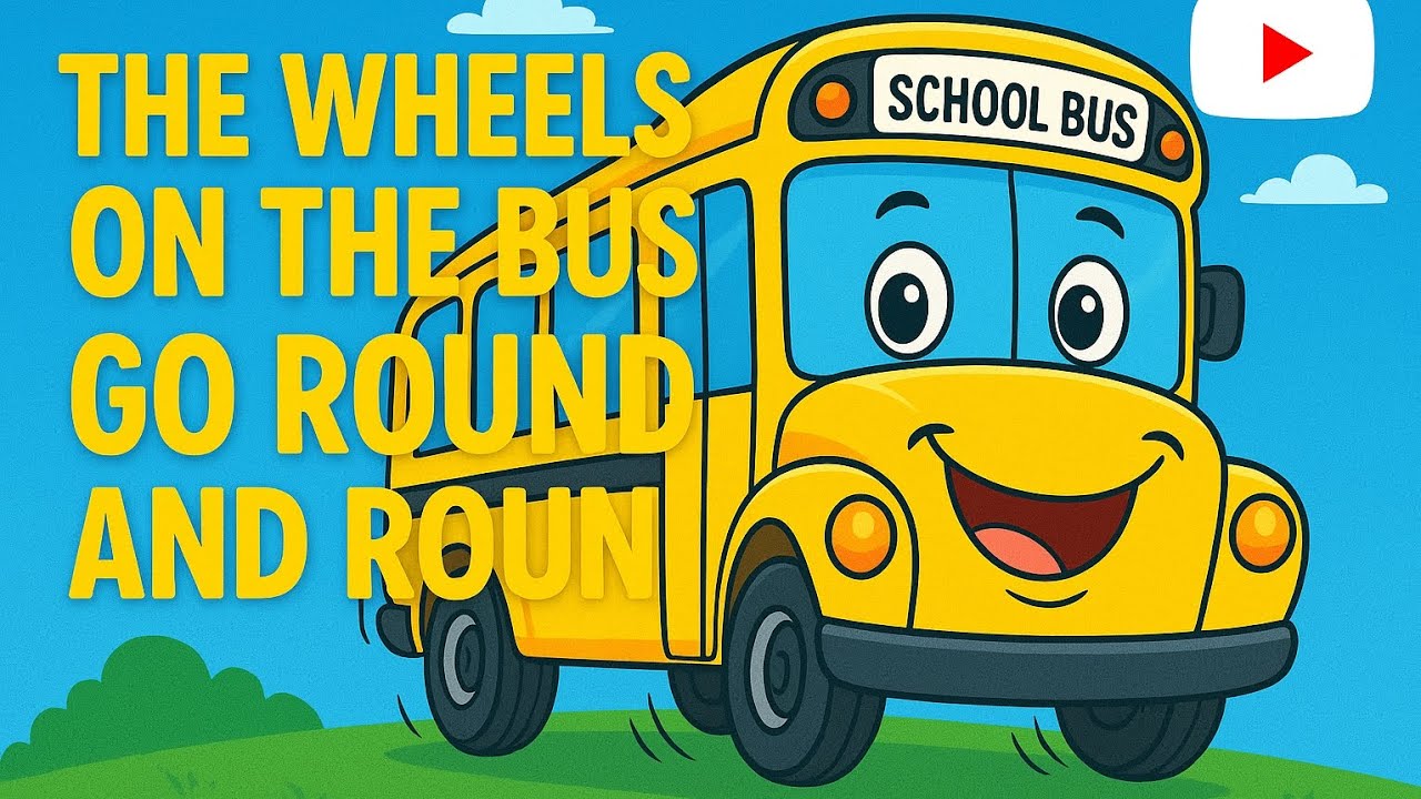 The wheels on the bus go round and round!! Nursery rhyme #kidsvideo # ...